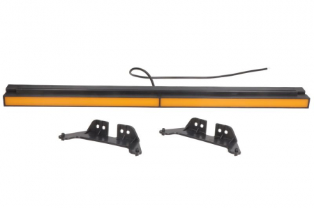 Piese Auto - Lumini clarificare stanga/dreapta, forma: dreptunghiular, portocaliu, LED, inaltime 28mm; latime 535mm; adancime 33,5mm, în relief, lungime cablu 500mm, cu cuier, 12/24V (IP6K9K)