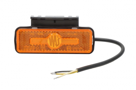 Piese Auto - Lumini clarificare stanga/dreapta, forma: dreptunghiular, portocaliu, LED, inaltime 36mm; latime 103mm; adancime 18mm, în relief/suprafata, lungime cablu 240mm, cu cuier, 12/24V (cu functie de semnali