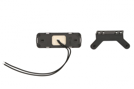 Lumini clarificare stanga/dreapta, forma: dreptunghiular, rosu, LED, inaltime 36mm; latime 103mm; adancime 18mm, în relief/suprafata, lungime cablu 240mm, cu cuier, 12/24V (IP6K9K) [1]