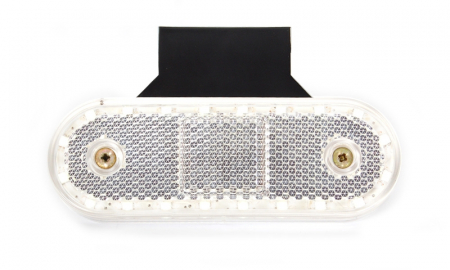 Lumini clarificare stanga/dreapta, forma: oval, alb, LED, inaltime 40mm; latime 114mm; adancime 25mm, în relief, lungime cablu 220mm, cu cuier, 12/24V [2]