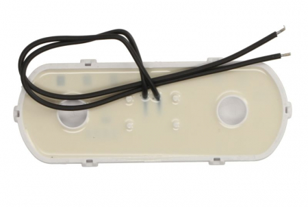 Lumini clarificare stanga/dreapta, forma: oval, alb, LED, inaltime 53mm; latime 134mm; adancime 25mm, în relief, lungime cablu 240mm, cu cuier, 12/24V (cu afișare a conturului vehiculului pe șosea, IP [1]