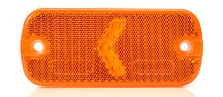 Piese Auto - Lumini clarificare stanga/dreapta, forma: oval, dreptunghiular, portocaliu, LED, inaltime 45mm; latime 105mm; adancime 12mm, în relief/suprafata, lungime cablu 220mm, cu cuier, 12/24V