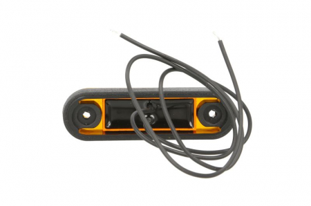 Lumini clarificare stanga/dreapta, forma: oval, portocaliu, LED, inaltime 22,8mm; latime 79,5mm; adancime 13mm, suprafata, lungime cablu 300mm, 12/24V (in orificiu 44x17mm; oval cu saiba HOR 72) [1]