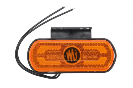 Piese Auto - Lumini clarificare stanga/dreapta, forma: oval, portocaliu, LED, inaltime 53mm; latime 133,8mm; adancime 25mm, în relief, lungime cablu 240mm, cu cuier, 12/24V (IP6K9K)