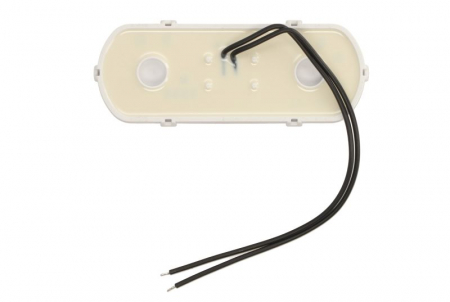 Lumini clarificare stanga/dreapta, forma: oval, rosu, LED, inaltime 53mm; latime 134mm; adancime 25mm, în relief, lungime cablu 240mm, cu cuier, 12/24V (cu afișare a conturului vehiculului pe șosea, I [1]