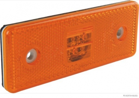 Lumini clarificare stanga/dreapta, galben, LED, inaltime 41mm; latime 110mm; adancime 7/39/110mm, fixare orizontala, fara relief, 24V (cu priza) [2]