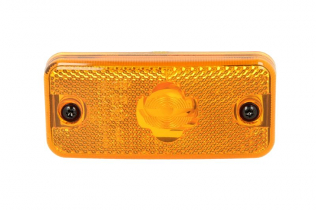 Iluminat auto - Lumini clarificare stanga/dreapta, galben, W5W, inaltime 110mm; latime 50mm; adancime 18mm, 24V (cu suport) potrivit DAF 65 CF, 75, 75 CF, 85, 85 CF, 95, 95 XF, LF 55 09.87-