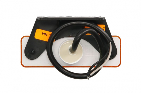 Lumini clarificare stanga/dreapta, portocaliu, LED, inaltime 31mm; latime 98mm; adancime 27mm, în relief, lungime cablu 280mm, cu cuier, 12/24V [1]