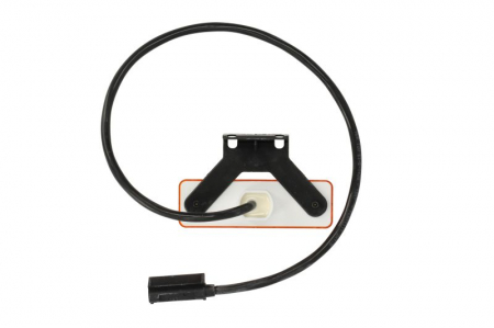 Lumini clarificare stanga/dreapta, portocaliu, LED, inaltime 38,5mm; latime 98mm; adancime 25mm, în relief, lungime cablu 500mm, cu cuier, 12/24V (cu clemă pentru fir plat, conector: CLICK-IN/JAEGER) [1]