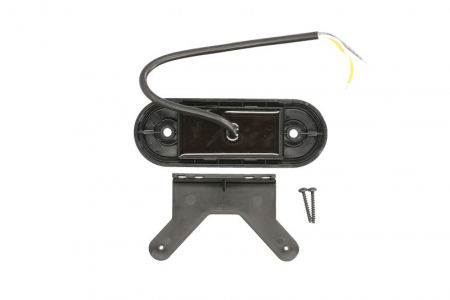 Lumini clarificare stanga/dreapta, portocaliu, LED, inaltime 41mm; latime 115mm; adancime 20mm, în relief, lungime cablu 220mm, cu cuier, 12/24V (cu functie de semnalizator lateral) [1]