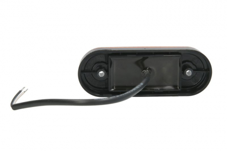 Lumini clarificare stanga/dreapta, portocaliu, LED, inaltime 41mm; latime 115mm; adancime 20mm, în relief, lungime cablu 220mm, cu cuier, 12/24V potrivit ADR [1]