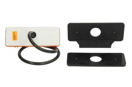 Lumini clarificare stanga/dreapta, portocaliu, LED, inaltime 44mm; latime 113mm; adancime 13mm, în relief, lungime cablu 500mm, cu cuier, 12/24V (cu functie de semnalizator lateral; cu reflector) [1]