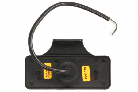 Lumini clarificare stanga/dreapta, portocaliu, LED, inaltime 45mm; latime 112mm; adancime 37mm, în relief, lungime cablu 300mm, cu cuier, 12/24V [1]