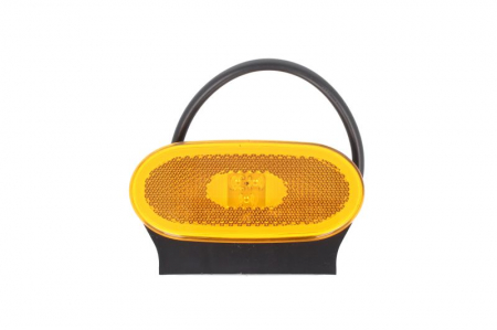 Iluminat auto - Lumini clarificare stanga/dreapta, portocaliu, LED, inaltime 46,7mm; latime 106mm; adancime 19mm, în relief, lungime cablu 300mm, cu cuier, 12/24V (oval cu reflector HOR 59)