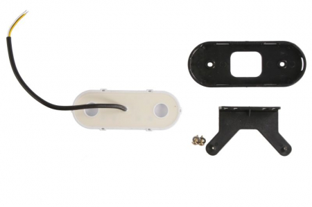 Lumini clarificare stanga/dreapta, portocaliu, LED, inaltime 49mm; latime 124mm; adancime 20mm, în relief, lungime cablu 220mm, cu cuier, 12/24V (tip: neon; cu functie de semnalizator lateral) [1]