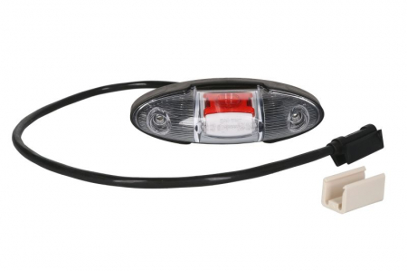 Piese Auto - Lumini clarificare stanga/dreapta, portocaliu/rosu/alb, LED, 12/24V (cu clemă pentru fir plat, conector: CLICK-IN/JAEGER)