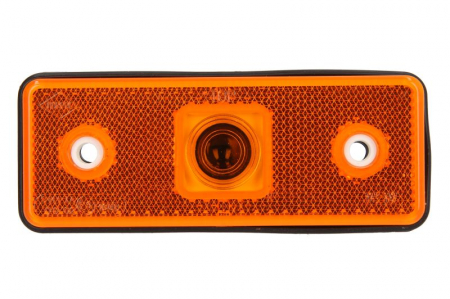 Iluminat auto - Lumini clarificare stanga/dreapta, portocaliu, W5W, inaltime 41mm; latime 110mm; adancime 25mm, în relief, fara relief, 12/24V (cu suport)