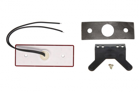 Lumini clarificare stanga/dreapta, rosu, LED, inaltime 44mm; latime 119mm; adancime 19,5mm, în relief, lungime cablu 220mm, cu cuier, 12/24V [1]
