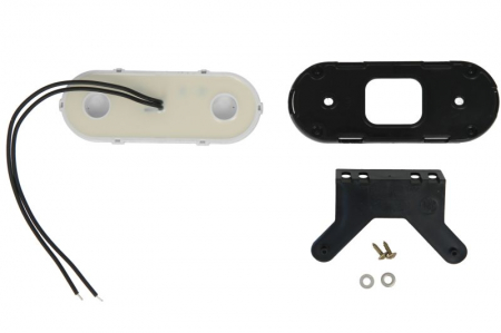 Lumini clarificare stanga/dreapta, rosu, LED, inaltime 49mm; latime 124mm; adancime 20mm, în relief, lungime cablu 220mm, cu cuier, 12/24V (tip: neon) [1]