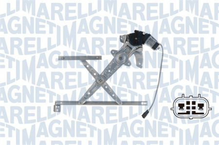 Elemente macara geam - Macara geam Fata Dreapta (electric, cu motor, numar usi: 4) potrivit HONDA CIVIC IX 02.12-12.16