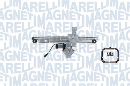 Elemente macara geam - Macara geam Fata Dreapta (electric, cu motor, numar usi: 4) potrivit PEUGEOT 207, 207/HATCHBACK 02.06-