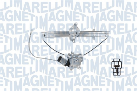 Elemente macara geam - Macara geam Spate Dreapta (electric, cu motor, numar usi: 4) potrivit MITSUBISHI LANCER VII 06.00-12.13