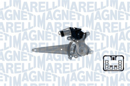 Elemente macara geam - Macara geam Spate Dreapta (electric, cu motor, numar usi: 4) potrivit TOYOTA RAV 4 III 11.05-12.13