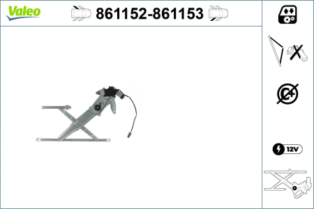 Macara geam Spate Dreapta electric, fara motoras potrivit TOYOTA RAV 4 I 1994-2000 [1]