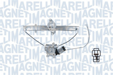 Elemente macara geam - Macara geam Spate Stanga (electric, cu motor, numar usi: 4) potrivit MITSUBISHI LANCER VII 06.00-12.13
