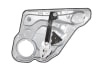 Macara geam spate stanga potrivit SEAT LEON, TOLEDO 2 II 1998-2006 - electric, fara motoras, cu panou [2]