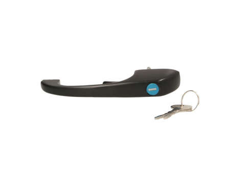 Maner usa Fata Dreapta cu cheie, exterior, cu incuietoare, negru potrivit VW TRANSPORTER III 1.6-2.1 1979-1992 [0]