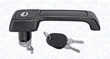Maner usa - Maner usa fata dreapta exterior cu locas incuietoare, cu incuietoare, negru FIAT UNO intre 1988-2006