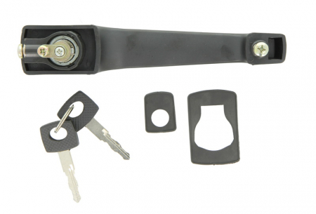 Maner usa Fata Dreapta/Stanga cu cheie, exterior, cu incuietoare, negru potrivit MERCEDES T1 601, T1 601, 611, T1 602, T1 B601, T1 B602, T1/TN 2.3-3.0D 1977-1996 [1]