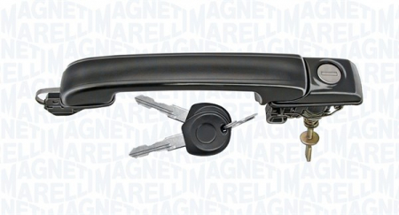 Maner usa - Maner usa Fata Dreapta/Stanga (extern, cu orificiu pentru incuietoare, cu incuietoare, negru) potrivit VW GOLF III, VENTO 1.4-Electric 10.91-04.99