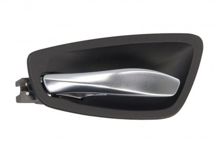 Maner usa - Maner usa fata/spate stanga interior, negru/crom, BMW Seria 1 intre 2007-2014