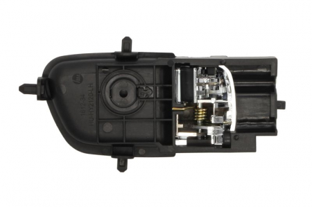 Maner usa fata/spate stanga interior potrivit HYUNDAI i20 2008-2015 - negru/crom [1]