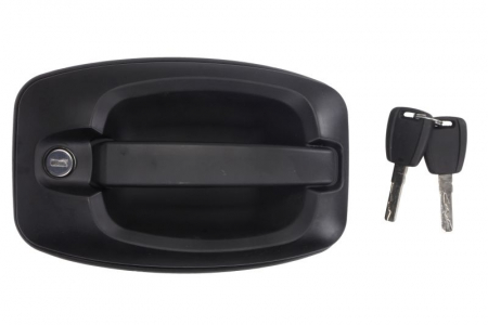 Maner usa - Maner usa Fata Stanga cu cheie, exterior, cu incuietoare, negru potrivit CITROEN JUMPER; FIAT DUCATO; PEUGEOT BOXER 2.0-3.0D dupa 2002