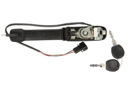 Maner usa Fata Stanga cu cheie, exterior, fara inchidere centralizata, cu cheie, cu incuietoare, cu cablu/cabluri, negru potrivit VW PASSAT B3/B4 1.6-2.9 1988-1997 [1]