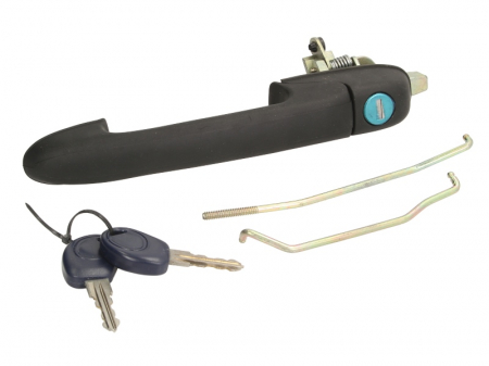 Maner usa - Maner usa fata stanga exterior, cu chei, cu incuietoare, negru FIAT BRAVA, BRAVO I intre 1995-2001