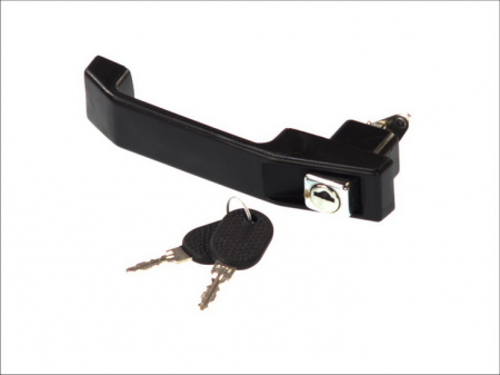 Maner usa - Maner usa fata stanga, exterior, cu chei, negru CITROEN C25; FIAT DUCATO, DUCATO PANORAMA, TALENTO; PEUGEOT J5 1982-1994
