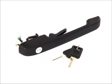 Maner usa - Maner usa fata stanga, exterior, cu chei, negru SEAT IBIZA I 1984-1993