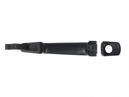 Maner usa fata stanga exterior, cu locas incuietoare negru/grunduit CITROEN BERLINGO, C3 II, C4 PICASSO I, JUMPY; FIAT SCUDO; PEUGEOT 2008 I, 207, 207 CC, 207 SW, 208 I, 308 CC, 308 I, 308 II dupa 200 [1]