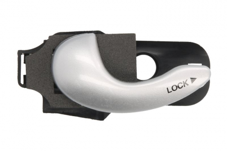 Maner usa fata stanga interior, argintiu, FIAT PALIO intre 2002-2006 Maner usa - Maner usa fata stanga interior, argintiu, FIAT PALIO intre 2002-2006