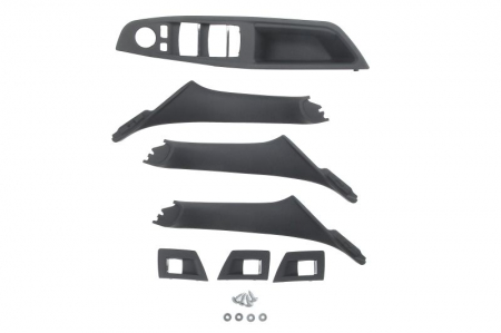 Maner usa - Maner usa interior (negru, set) potrivit BMW 5 F10, F11 12.09-02.17