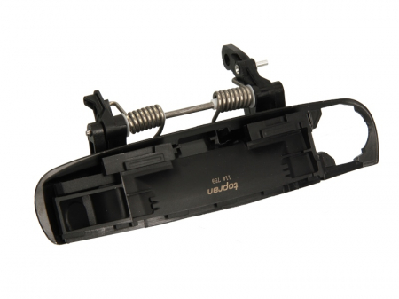 Maner usa - Maner usa Stanga (extern, cu gaura incuietoare, negru) potrivit AUDI A3, A6 C6; SEAT EXEO, EXEO ST 1.2-3.2 05.03-05.13