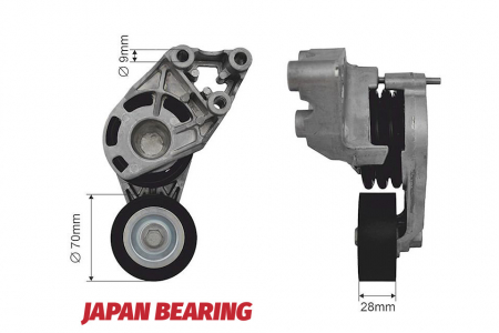NTY - MECANISM TENSIONARE CUREA DISTRIBUȚIE AUDI A2 00-05, SEAT IBIZA/CORDOBA 02-09,SKODA FABIA 03-10,ROOMSTER 06- , VW FOX 05- , LUPO