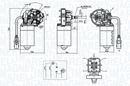 Mecanism stergatoare - Motor stergator fata potrivit CITROEN XSARA PICASSO 12.99-06.12