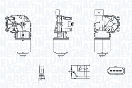Motor stergator Fata potrivit FORD FIESTA VI 06.08-04.17 [3]
