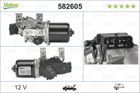 Motor stergator Fata potrivit RENAULT KANGOO BE BOP, KANGOO EXPRESS, KANGOO II 02.08- [2]