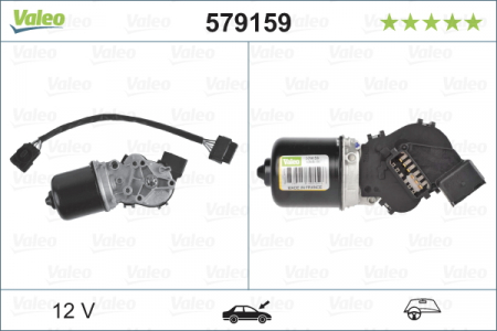 Motor stergator Fata potrivit RENAULT TWINGO I, TWINGO I/HATCHBACK 03.93-06.12 [2]